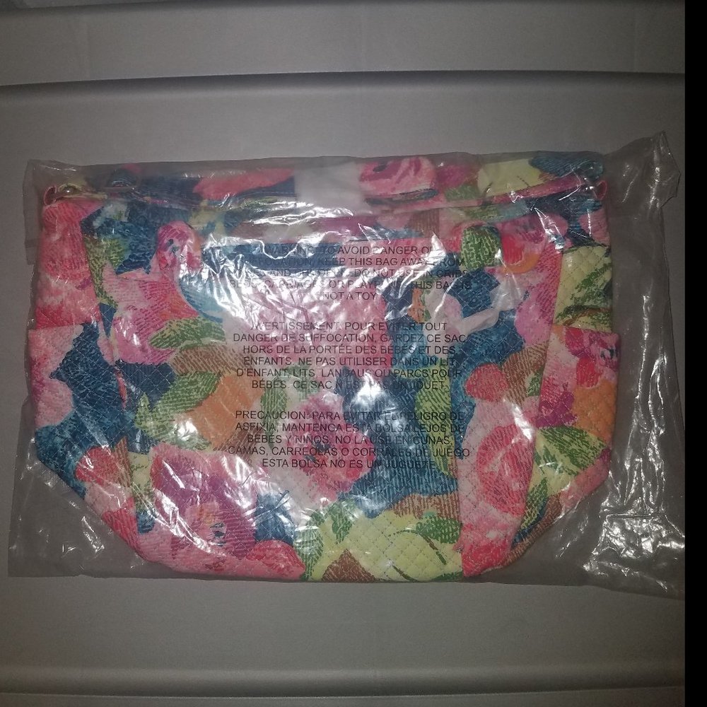 NWT/NBOOU Vera Bradley Hadley On The Go Satchel in Superbloom